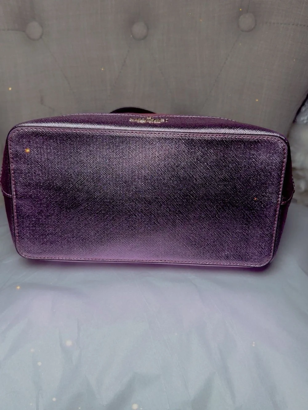 kate spade Pink Metallic Glitter Crossbody Tote